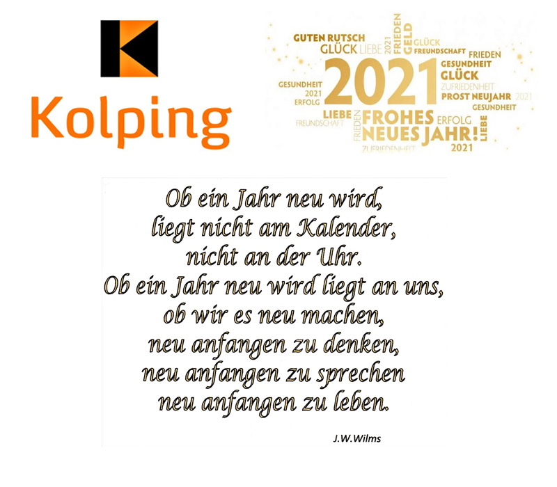 Neujahrswünsche der Kolpingsfamilie Kaiserslautern Zentral