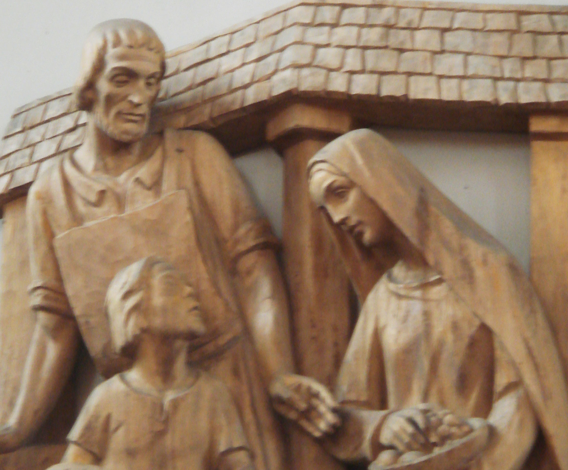 Holzrelief Joseph Jesus Maria - St. Maria Kaiserslautern