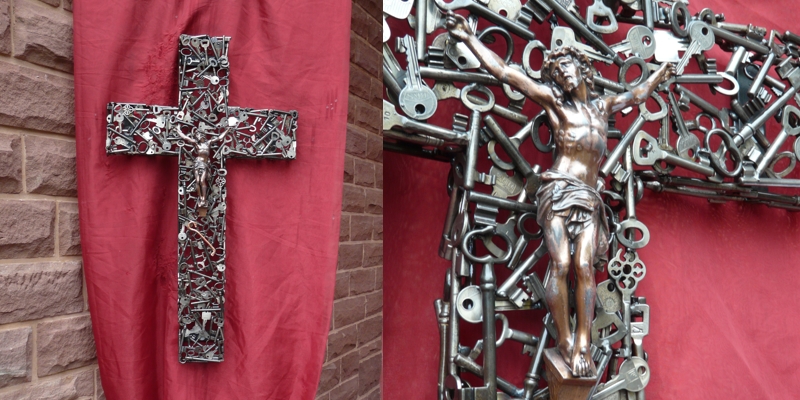 Schlüssel-Sammlung - neues Kreuz für Wendelinus-Kapelle
